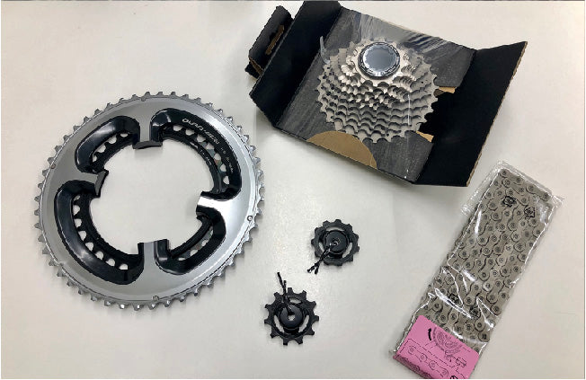 チタンの鎧加工ードライブトレインフルセット[ロード・MTB・シクロクロス用]